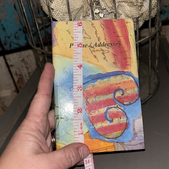 *SOLD on eBay Mini purse size phone/address book. Colorful/abstract art. - Picture 5 of 6